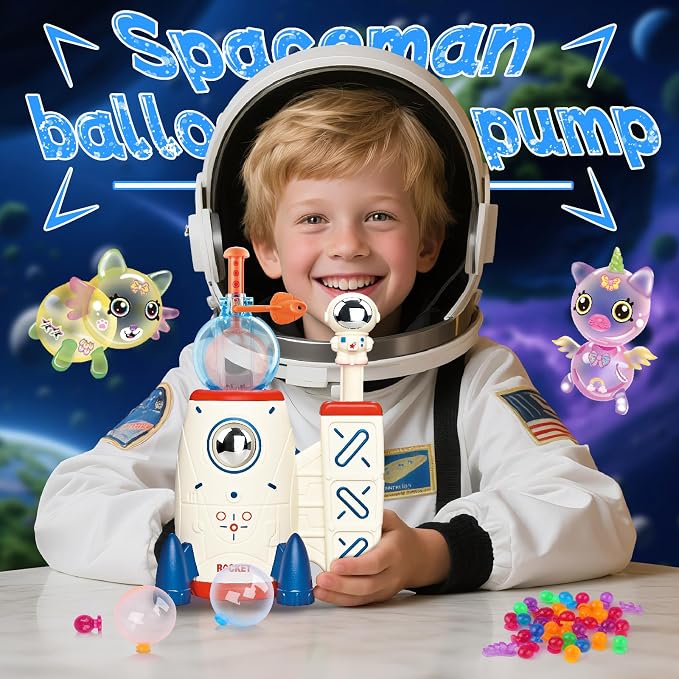 Amy&Benton 195PCS Space Rocket DIY Sticky Balloons - Image 2