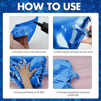 FEYG Star Balloons, Self-Sealing, - Image 8