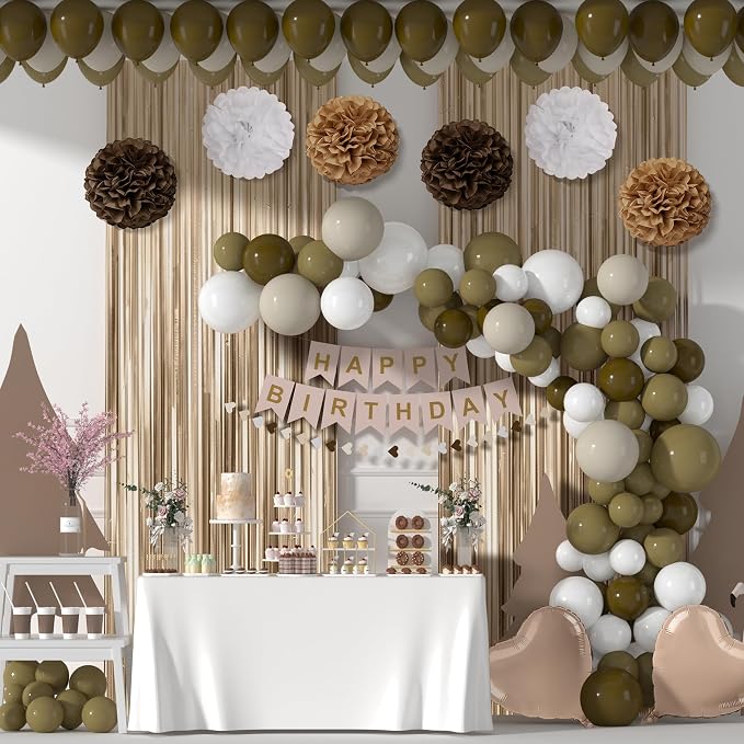 Brown Happy Birthday Party Decorations - Image 6