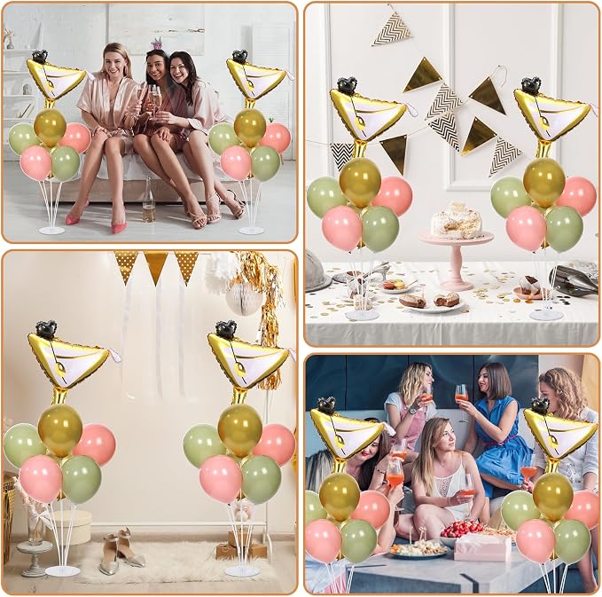 Martini Birthday Party Balloons Stand Kit 2 Sets - Image 8