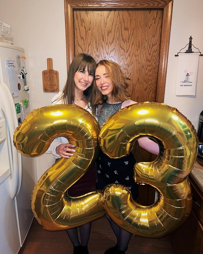 Gold Number 3 Balloon 40 Inch - Image 3