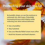 Clearbody Organics Manuka Honey Cream for Eczema & Dry Skin - Manuka Honey Ointment - Colloidal Oatmeal, Aloe & Natural Ingredients - Fast Relief Lotion for Reactive Skin - No Greasy Residue - 1 oz