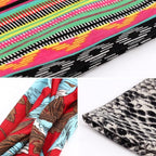 DRESHOW Yoga Running Leopard Headbands for Women Elastic Non-Slip Headbands Sports Workout Hair Bands 16 Pack
