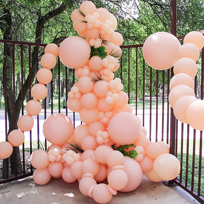 Peach Balloons 12 inch, Peach Latex 50pcs Party Balloons | Baby Shower - Image 5