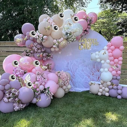 Monster Balloons Arch Kit, Pastel Green Pink Purple Balloon Garland Light Mint - Image 5