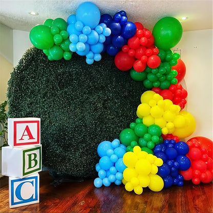 Red Yellow Blue Green Balloons, Rainbow Cartoon Theme Primary Color Latex - Image 7