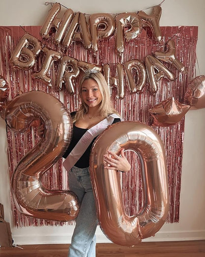 40 In Rose Gold Number 6 Balloon, 6th Birthday Party Decorations - Image 8