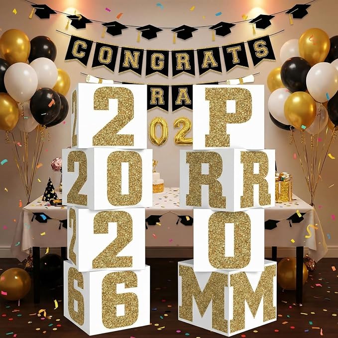 Queekay 8 Pcs Prom Column Standup Photo Booth Decorations 2026 Prom Backdrop - Image 6