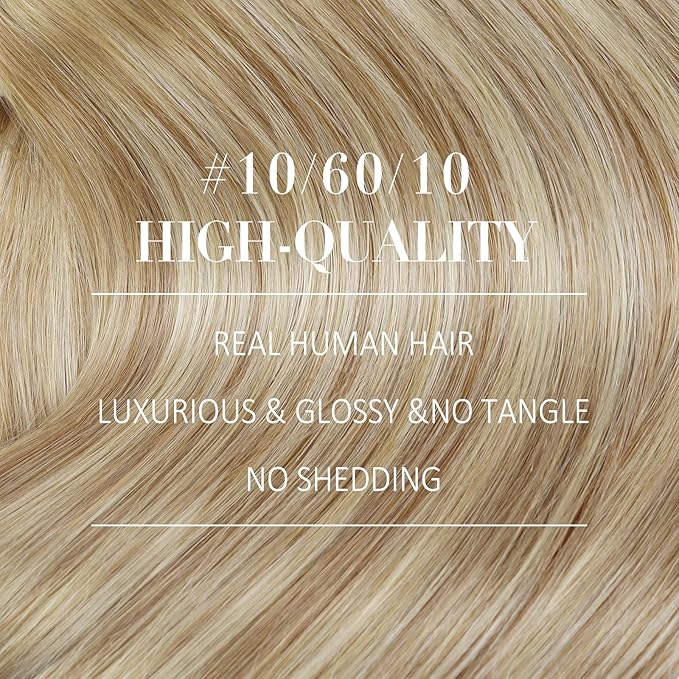 YoungSee 24inch Clip in Hair Extensions Real Human Hair Golden Brown with Blonde Balayage Clip in Hair Extensions Long Straight Human Hair Clip in Extensions for Woman 120g