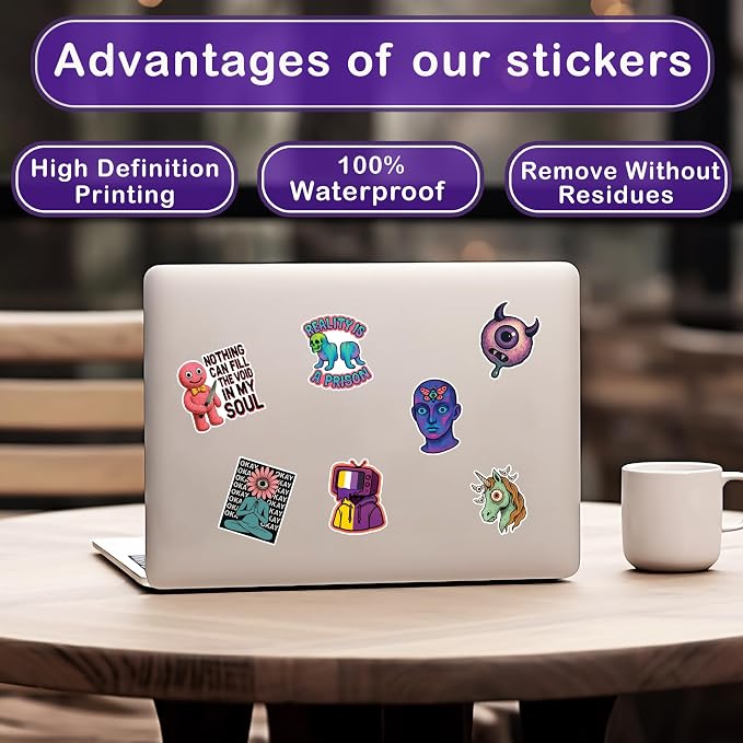 50 Pcs Weird Core Stickers Weird Sticker - Image 3