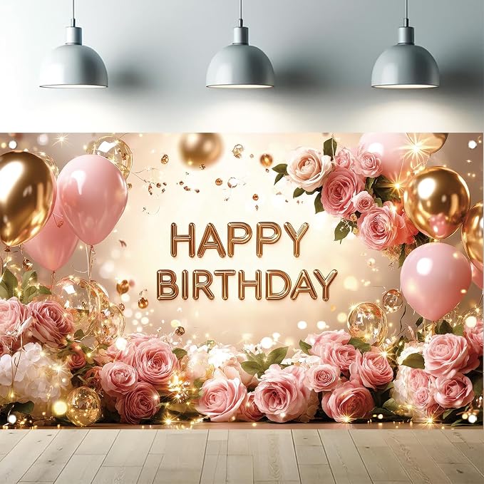 Birthday Backdrop Happy Birthday Backdrop by StarlitPatio