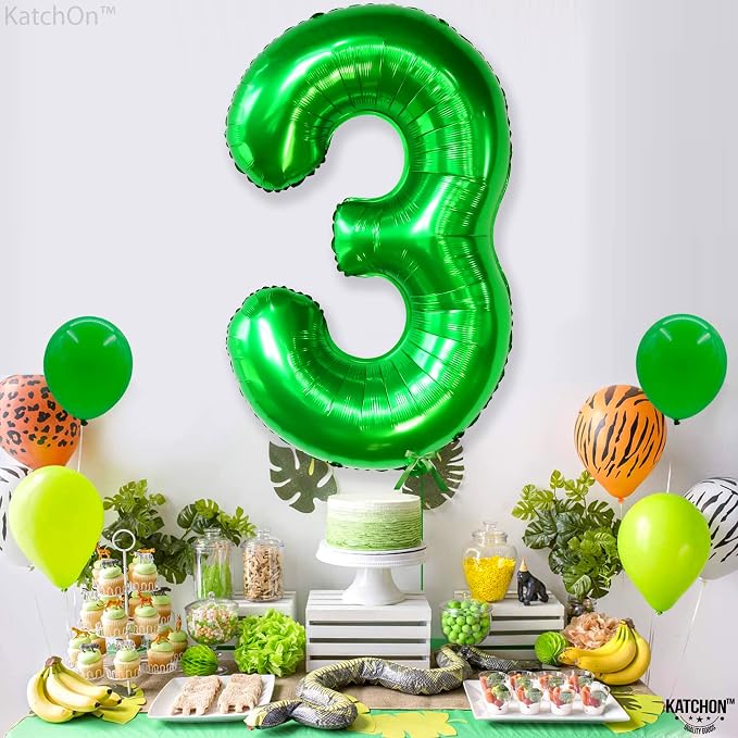 KatchOn, Giant Green Number 3 Balloon - Image 3