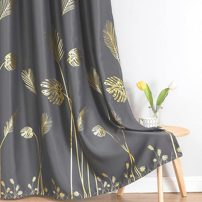 Dark Grey Blackout Curtains & Drapes 102 Inches Long - Image 7