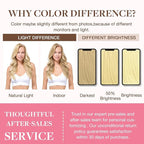 GOO GOO Clip in Hair Extensions Real Human Hair, Remy Human Hair Extensions Clip ins for Women, Natural Human Hair, 24inch 160g 7Pcs, 22F Light Golden Blonde