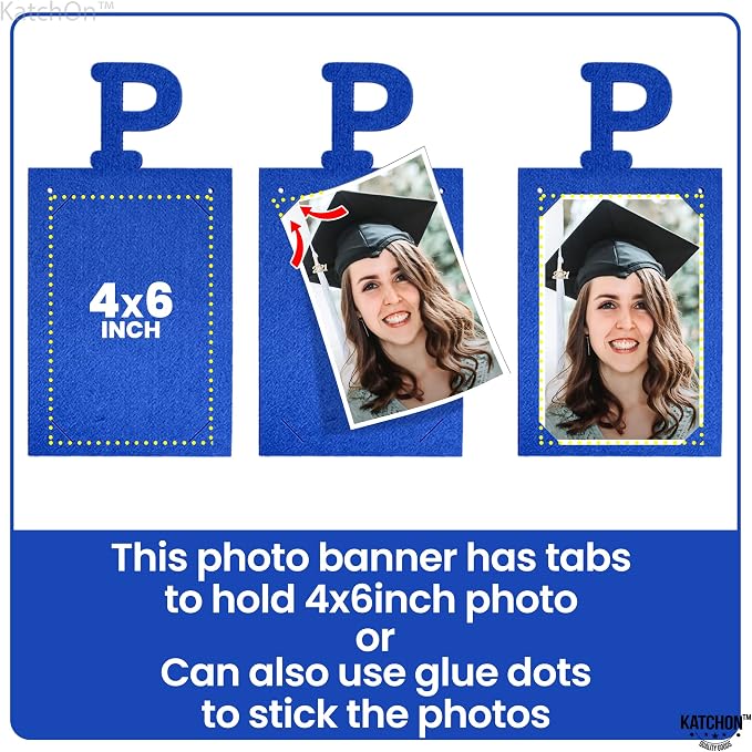 KatchOn Blue Graduation Photo Banner 2026 10 Feet | Proud of You Banner - Image 4
