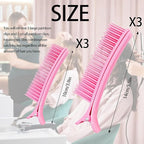6pcs Grip Clips for Hair Sectioning Hair Clip for Styling Sectioning Combs Clips for Woman Man Hair Coloring Styling Cutting Sectioning DIY (Pink,3large+3small)
