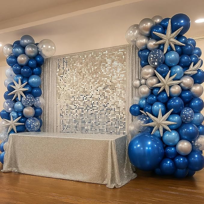 Patimate Blue Silver Balloons Set - Image 5