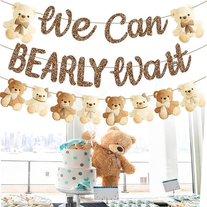 umoni Teddy Bear Banner, We Can Bearly Wait, Baby Shower Decorations, Gender - Image 7
