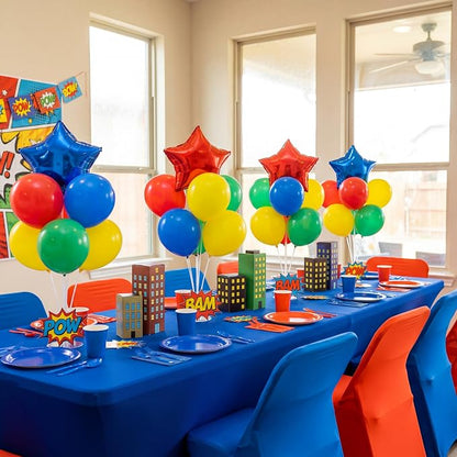 4 Sets 40'' Hero Tabletop Balloon Stand Kit by Ceenna