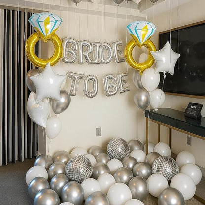Silver Bachelorette Party Decorations, Bride To Be Bridal Shower Letter - Image 4