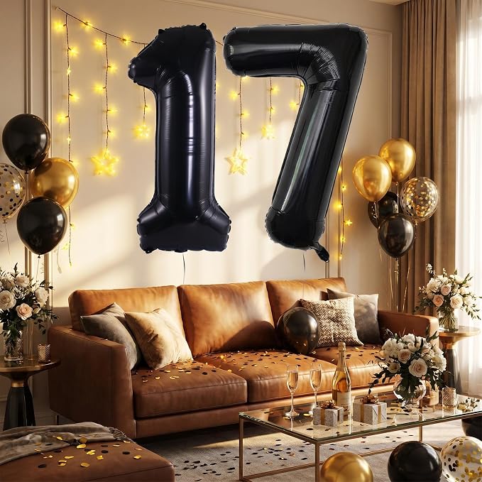 YPSelected 32 Inch Large Foil Helium Number Balloon Birthday Wedding Party 0-9 - Image 3