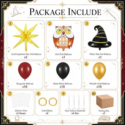 4 Sets Magical Witch Party Balloon Stand Kits - Image 2