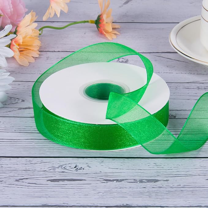 Sheer Organza Ribbon 1 Inch Chiffon Ribbons - Image 2