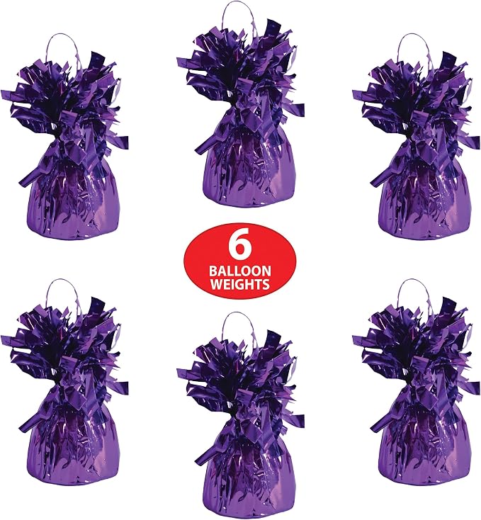 Beistle Metallic Wrapped Balloon Weight – 6 Pack, Party Decoration Accessories - Image 4