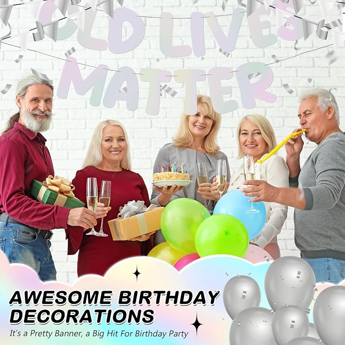 Fulmoon Pre Strung Banner 6.56 ft Funny Birthday Retirement Party Decorations - Image 5