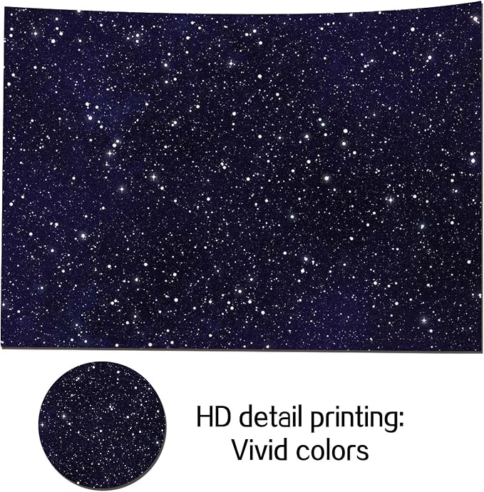 HQM Night Sky Star Universe Space Starry Photography Backdrops Kids Boy or Girl - Image 3
