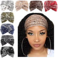 Extra Wide Headbands for Women Large Turban Headband Non Slip Boho Elastic Hairband Hair Twisted Knot Head Bands Accessories