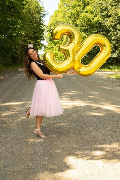 Balloons Number 40 Inch Gold 30 Balloon - Image 3