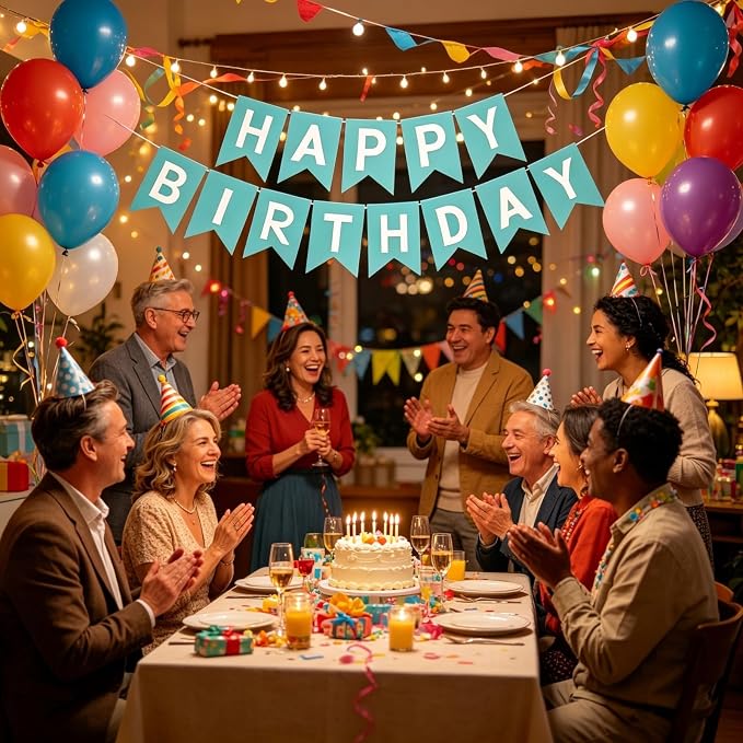 Happy Birthday Banner Birthday Party Supplies - Image 7