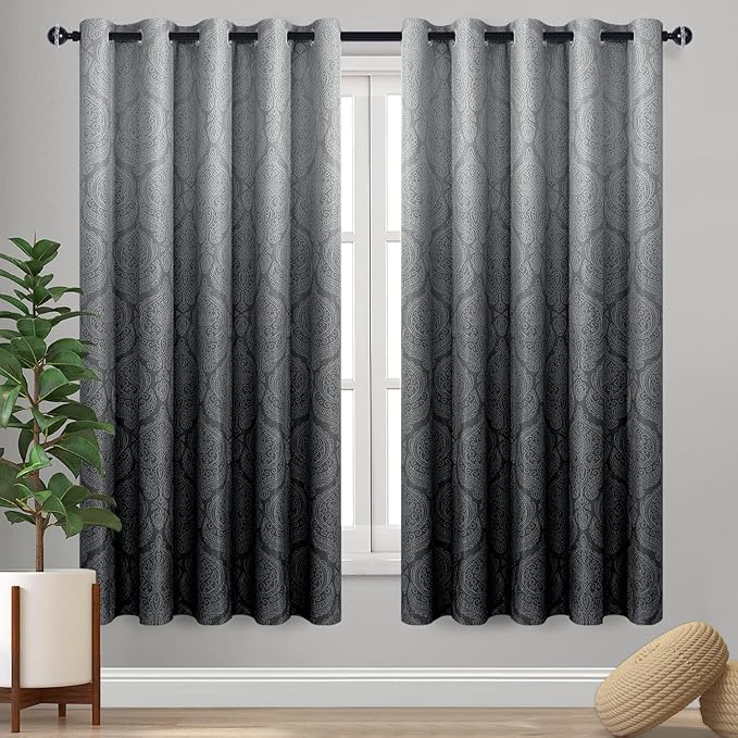 DWCN Ombre Blackout Curtains for Bedroom by DWCN