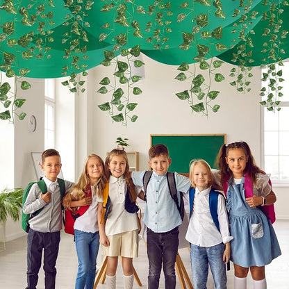 13 Pcs Jungle Classroom Ceiling Decorations Include 12x2 ft Fluorescent Light - Image 5