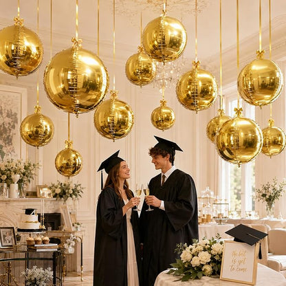 Gold Round Foil Balloons - Image 4