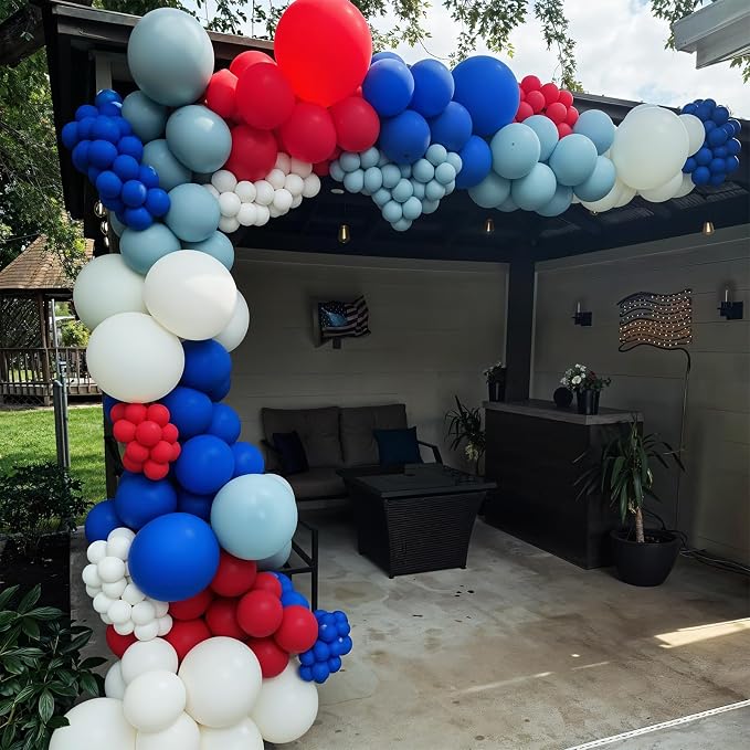 Red White and Blue Balloons, Memorial Day Patriotic 250th Anniversary USA - Image 4