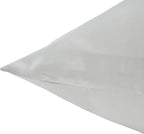 White Satin Pillowcases Queen Size Set of 2 for Hair and Skin,White Silk Pillowcase Breathable Pillowcase with Envelope Closure