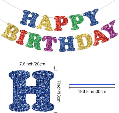 Colorful Happy Birthday Banner Birthday Party Decorations Happy Birthday Banner - Image 6