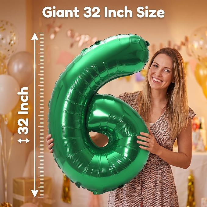 YPSelected 32 Inch Large Foil Helium Number Balloon Birthday Wedding Party 0-9 - Image 4