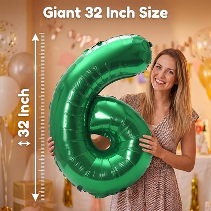 YPSelected 32 Inch Large Foil Helium Number Balloon Birthday Wedding Party 0-9 - Image 4