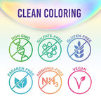 Punky Violet Semi Permanent Hair Color - Vegan, Cruelty-Free Conditioning Hair Dye, Lasts Up to 35 Washes, 3.5 fl oz
