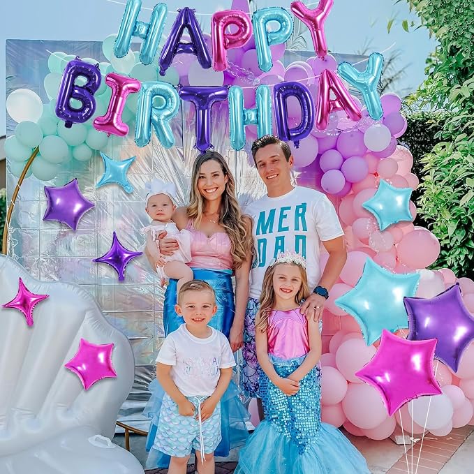 TONIFUL 35PCS Happy Birthday Decorations Kit 16 Inch Happy Birthday Balloon - Image 5