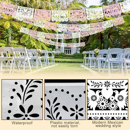 TaoBary 6 Pcs Papel Picado Mexican Wedding Cielito Lindo Party Decor 118 Feet - Image 3