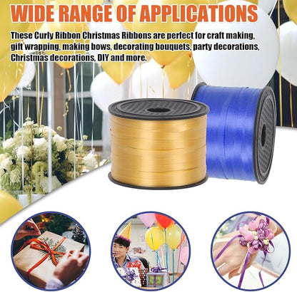 Tanstic 9Pcs Curling Ribbon Set, 800 Yards Total Assorted Colors Wrapping - Image 7