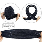 DORIS&JACKY Fashion 2.5 Inch Wide Lace Headbands Elastic Hairbands With Teeth Headwear Accessories For Women And Girls (Pattern 6-5PCS)