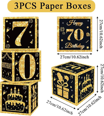 DataMoon 70th Birthday Decorations Boxes - Image 4