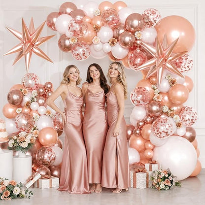 KARLURE Rose Gold Balloons Arch Kit - Image 3