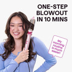 Wavytalk Heatwave Pro Ionic Thermal Brush Set, 3-Size Heated Round Brush for Short to Long Hair, Bilateral Negative Ions for Frizz-Free Shiny Blowout, Pink