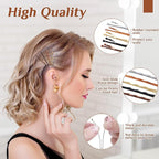 DF DUALFERV Bobby Pins, 500 Pcs Brown Blonde Black Hair, 2 Inch Premium, Secure Hold, Hair Pins for Women and Girls